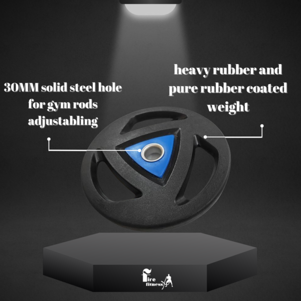 METAL RUBBER WEIGHT BLACK