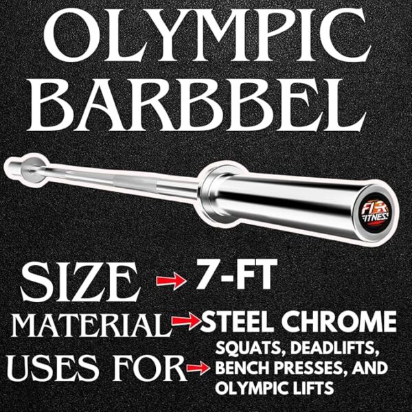 Olympic gym barbell